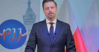 Rafał Piech pod Sejmem